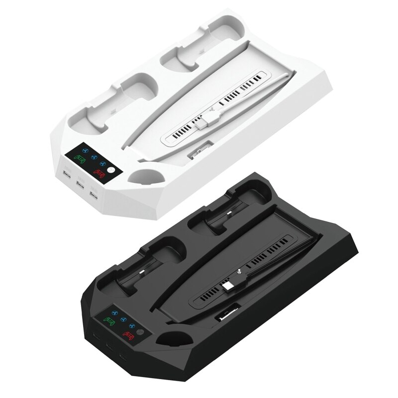 Vertical Stand for PS 5 with Cooling Fan Charging Station Digital Edition