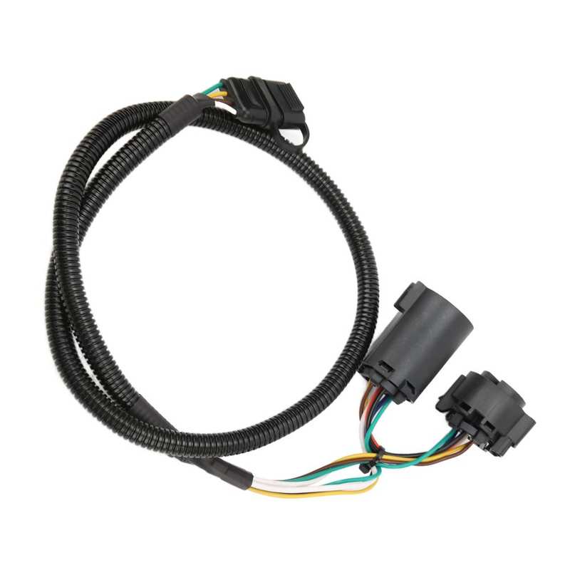 Trailer Adapter 4Pin Trailer Wiring Harness Plug and Play with 7Pin Connector for Truck