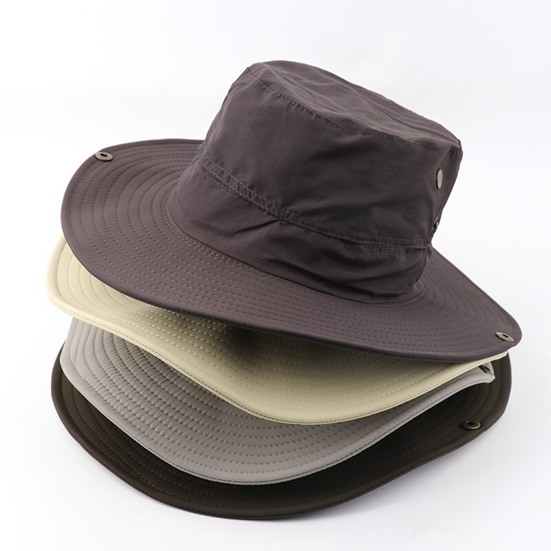 CAMOLAND Waterproof Boonie Hat For Men Outdoor Fishing Hats Wide Brim UV Protection Beach Caps Women Breathable Sun Bucket Hat