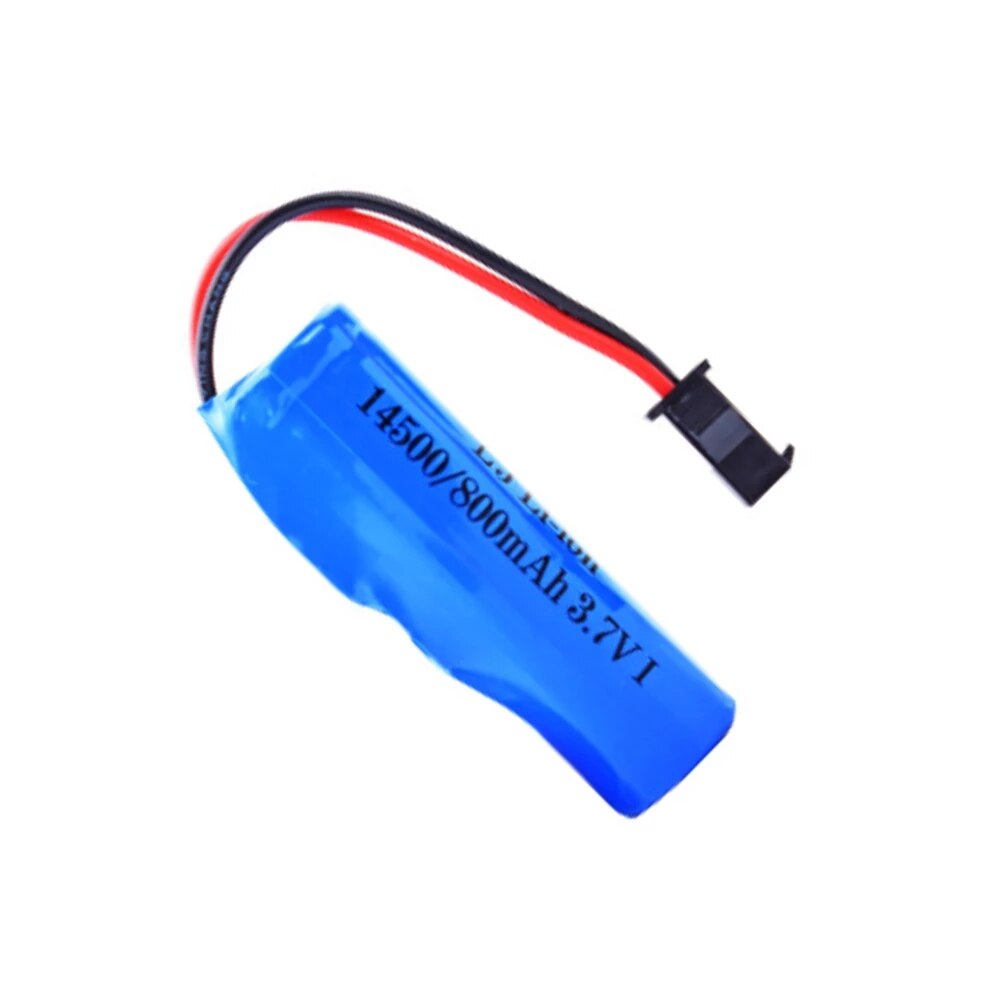 Batería de iones de litio para coche de control remoto. C2 D828, 14500 SM-2P, 3,7 v, 800mah, para coche de juguete acrobático de radiocontrol, accesorios para JJRC C2 D828