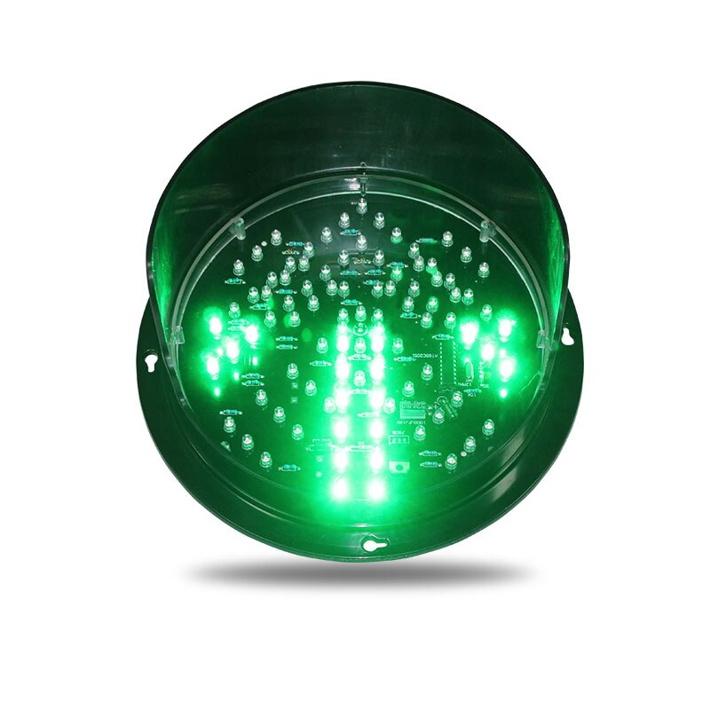 Running Dynamische Auto Wassen Stop Go Rood Kruis Groene Pijl Signaal Licht