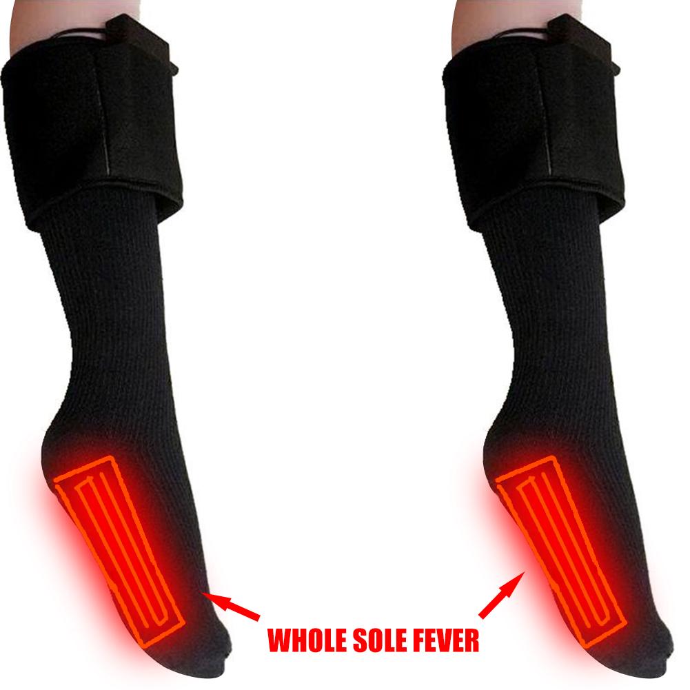 Durable Sports Socks Delicate Winter Heating Socks Rechargeable Battery Electric Heated Socks Feet Warmer