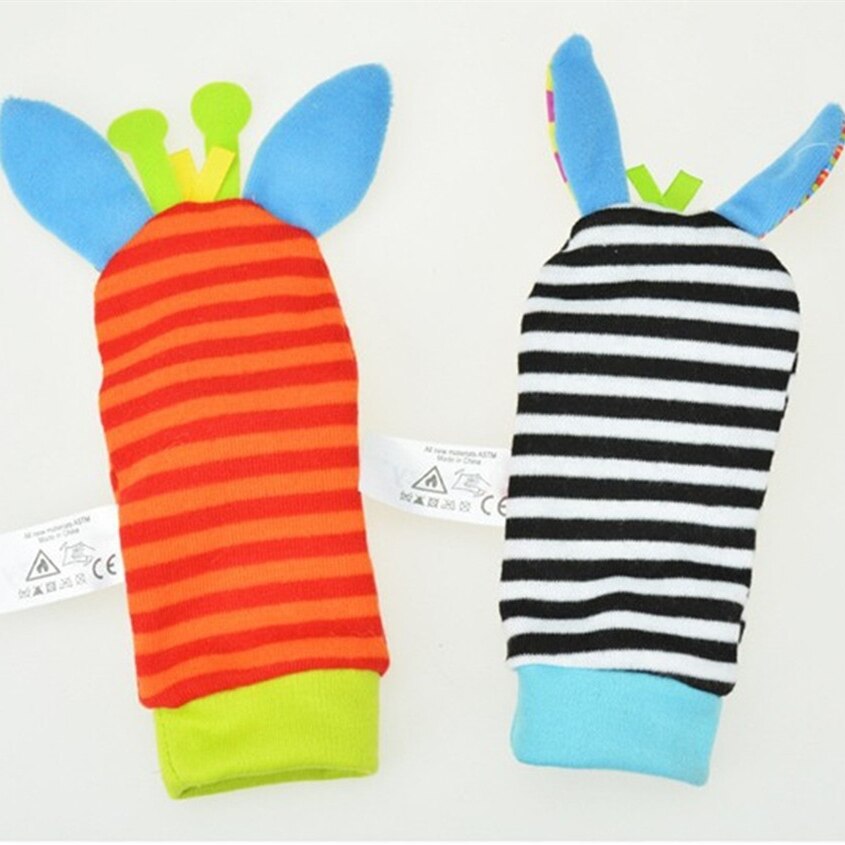 Baby Rassel Spielzeug Neue Garten Insekt Handgelenk Fuß Socken Mehrfarbig 2Stck Taille + 2Stck Socken = 4 teile/los (YYT121-YYT123)