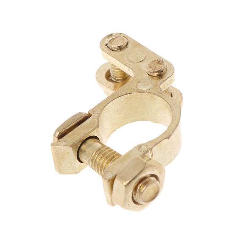 2Pcs Auto Car Replacement Battery Terminal Clamp Clips Brass Connector Switch Kits C45