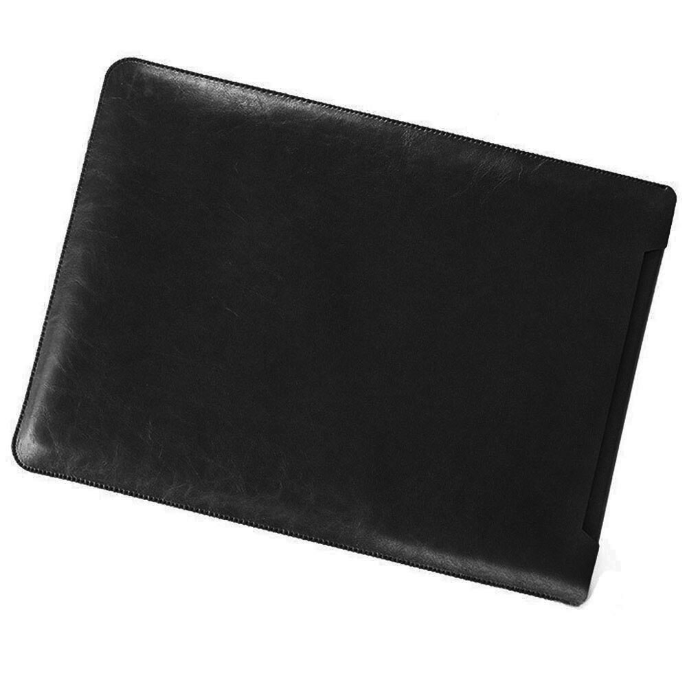 Universal Leather Laptop Sleeve Bag Case 11 13 15 inch Notebook Pouch Bag Cover For Macbook Air Pro Dell Samsung Asus Acer HP: Black / 11 inch