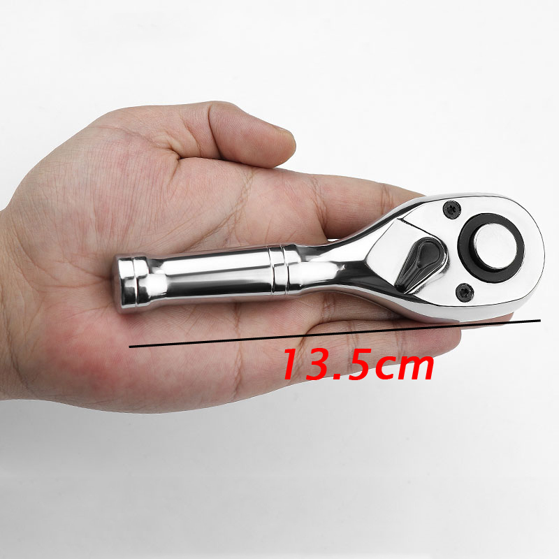 Drive Stompe Ratchet Flex Head Ratelset Mini Stompe Ratelsleutel 1/2 3/8 1/4 Inch 72 Tand Dopsleutel Voor Krappe Ruimtes