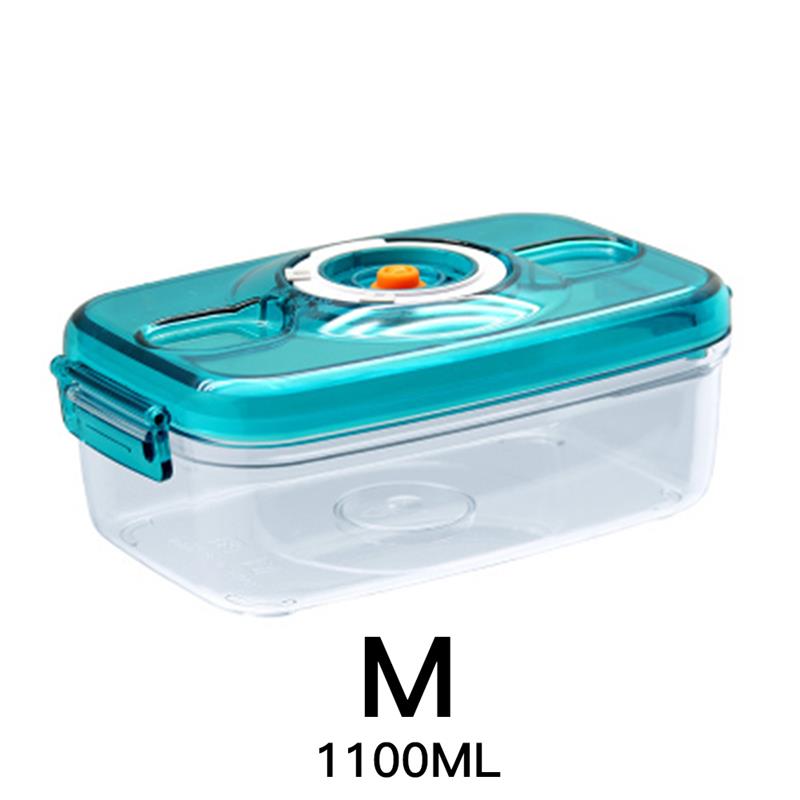 Kitchen Transparent Vacuum Storage Box Food Vacuum Container Vacuum Sealer Fresh-Keeping Organizer Box With Pump: M