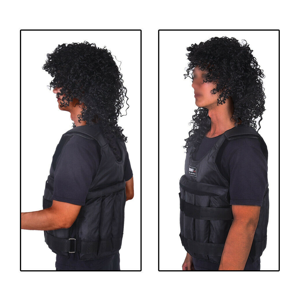 50 kg Men Women Workout Adjustable Weight Vest Weighted Training Exercise Sports Boxing Fitness Outdoor (Weights Not Included)