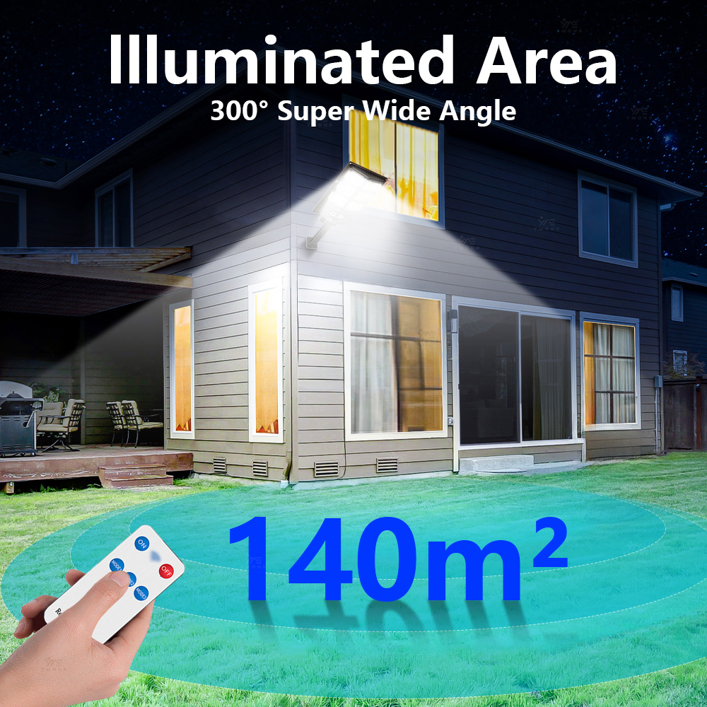 Rörelsesensor vägglampa fjärrkontroll solcellslampa utomhuslampa garagelampa balkong innergård dekoration led-lampa 0 strömförbrukning