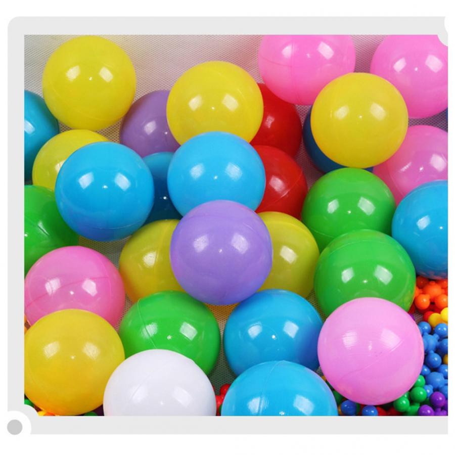 100Pcs Oceaan Ballen Speelgoed Voor Water Zwembad Zachte Plastic Milieuvriendelijke Kleurrijke Zachte Plastic Bal Speelgoed Water Oceaan Bal Outdoor speelgoed