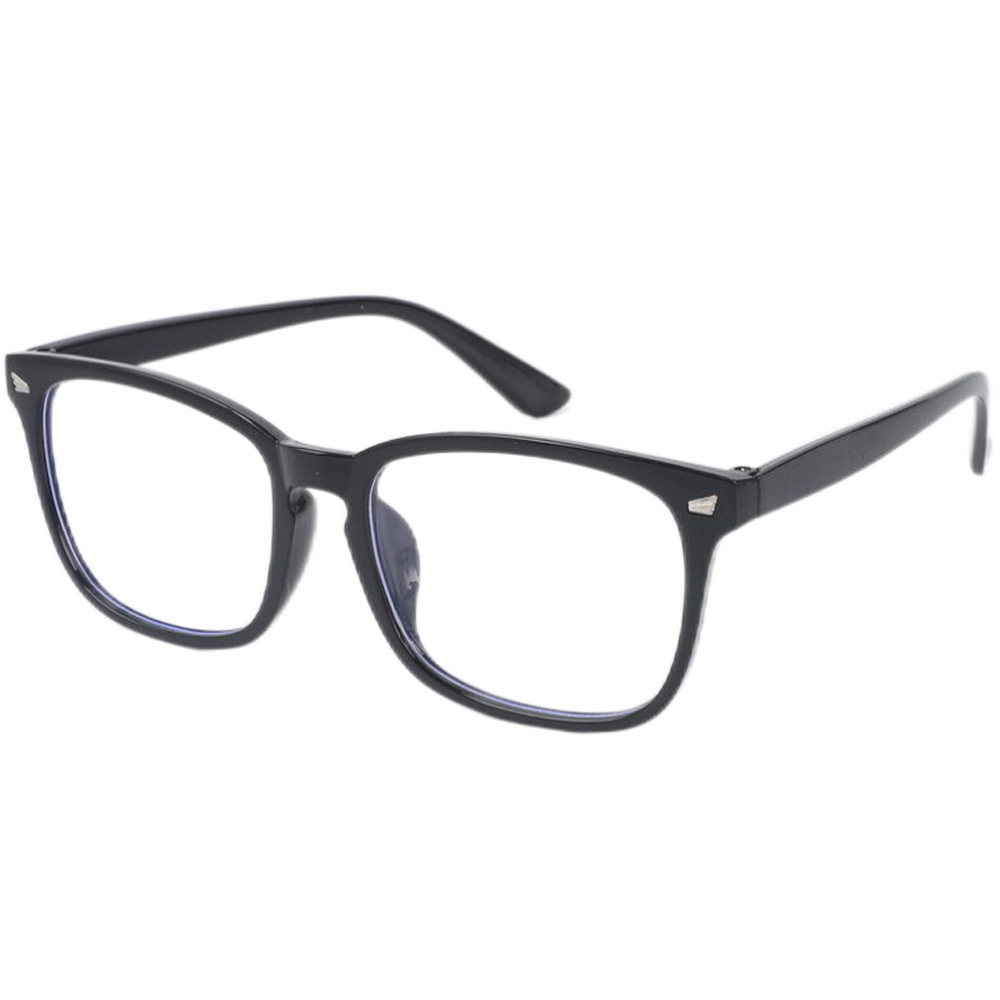 Gafas clásicas con bloqueo de luz azul, gafas cuadradas para ordenador, montura de gafas para Nerd, gafas antirayos azules para juegos de ordenador: Gris