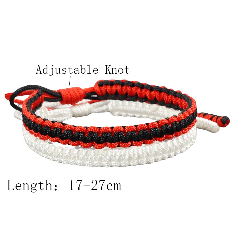 2 Stks/set Vrouwen Geweven Armband Bohemian Katoenen Touw Gevlochten Armbanden Voor Mannen Liefhebbers Beste Vriend Kinderen Geluk Sieraden