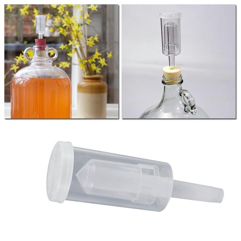 1 Pcs Homebrew Beer Cylinder Fermentor Air Lock One Way Exhaust Water Sealed Check Valve For Beer Fermentation Wine Making