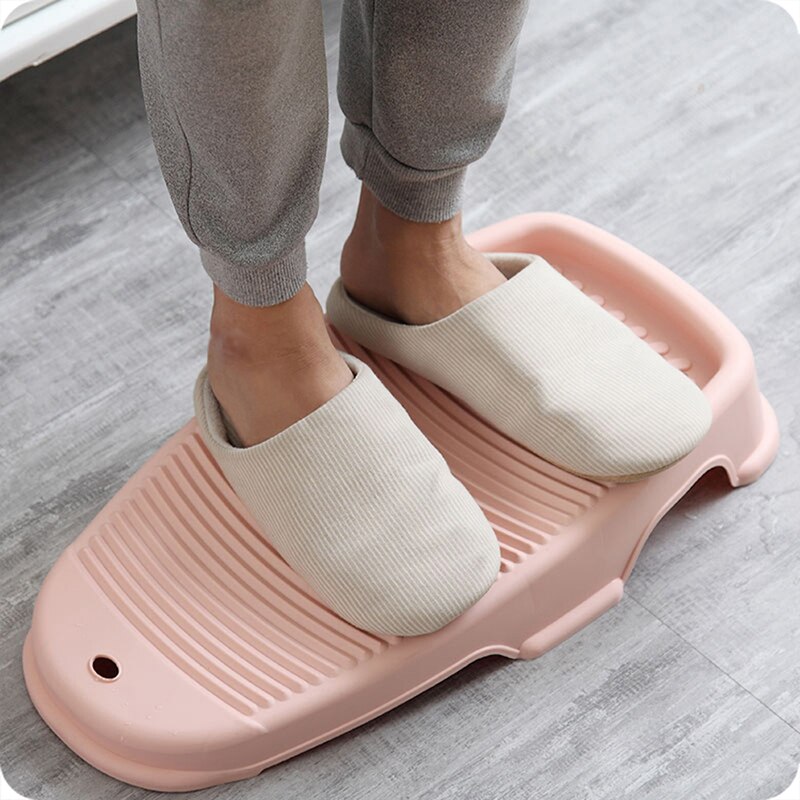Plastic Anti-slip Travel Home Padded Washboard Hand Washing Board Shirts Cleaning Laundry Scrubboards Clothes Laundry Tub