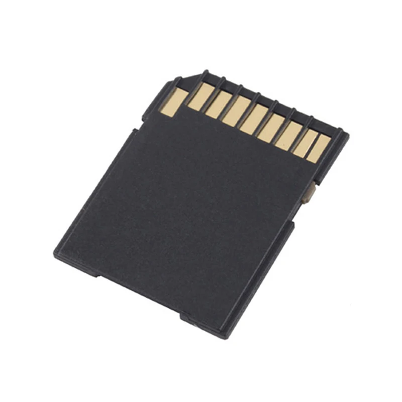 10 stk. minnekortadapterkonverter svart microsd mini tf-kortleser micro sd til sd-minnekortadapterkonverter