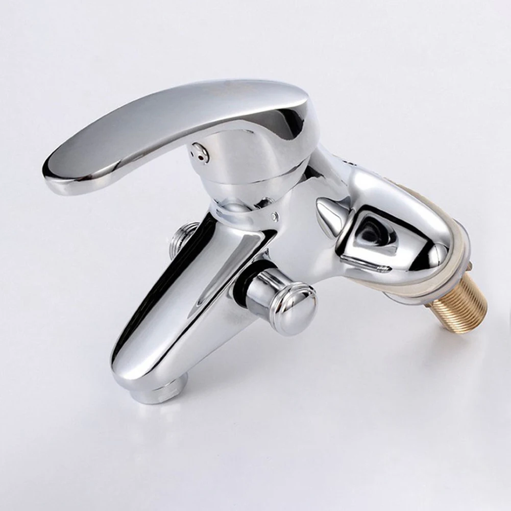 Bathroom Faucet Double-Hole Basin Faucet And Cold Mixer Tap Side Open 2 Ways Bathroom Sink Shower Bathtubs Mixer Tap