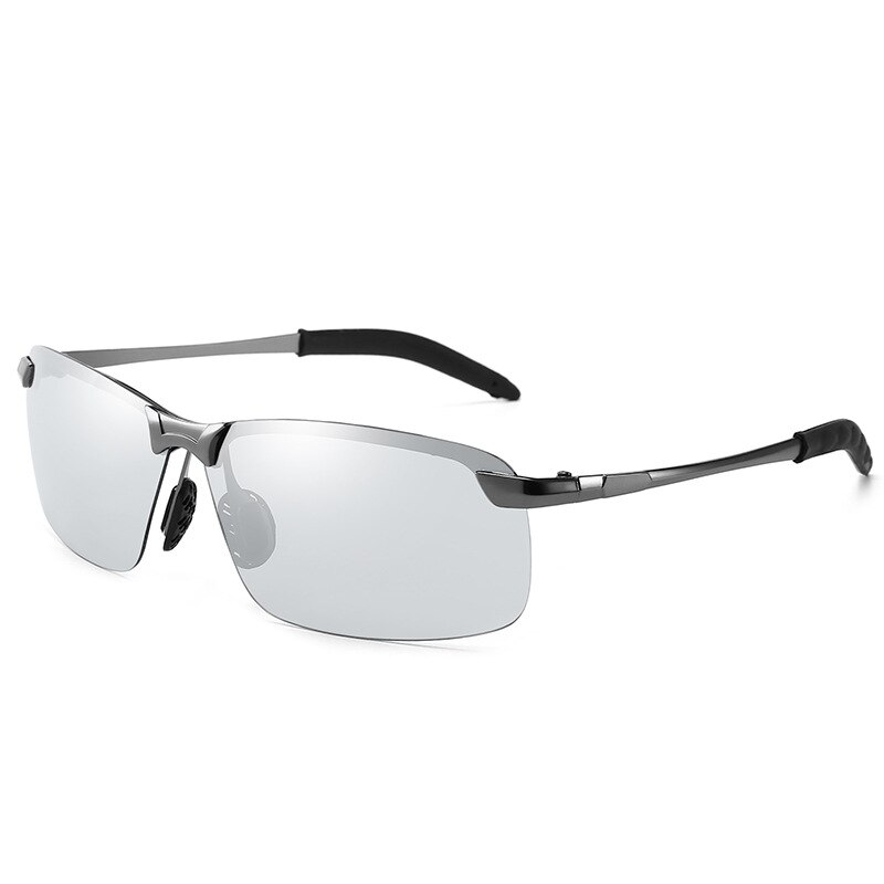 Gafas de sol fotocromáticas polarizadas para conducir para hombre, lentes clásicas para Conductor, Vintage, para pesca, lentes de conversión UV400: Gun
