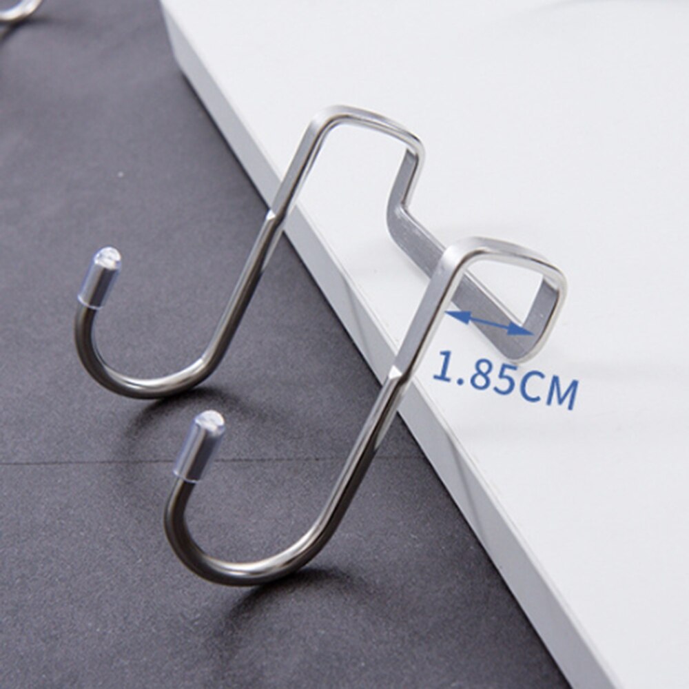 4 Pcs Drawer Cabinet Hook 304 Stainless Steel S-Shaped Hook Suitable for Kitchen, Cabinet, Drawer, Bathroom,Etc.