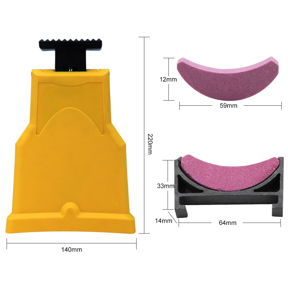 Träbearbetning motorsåg tänder slipare slipkedja med 5 st extra bryne sten slipmaskin slipverktyg