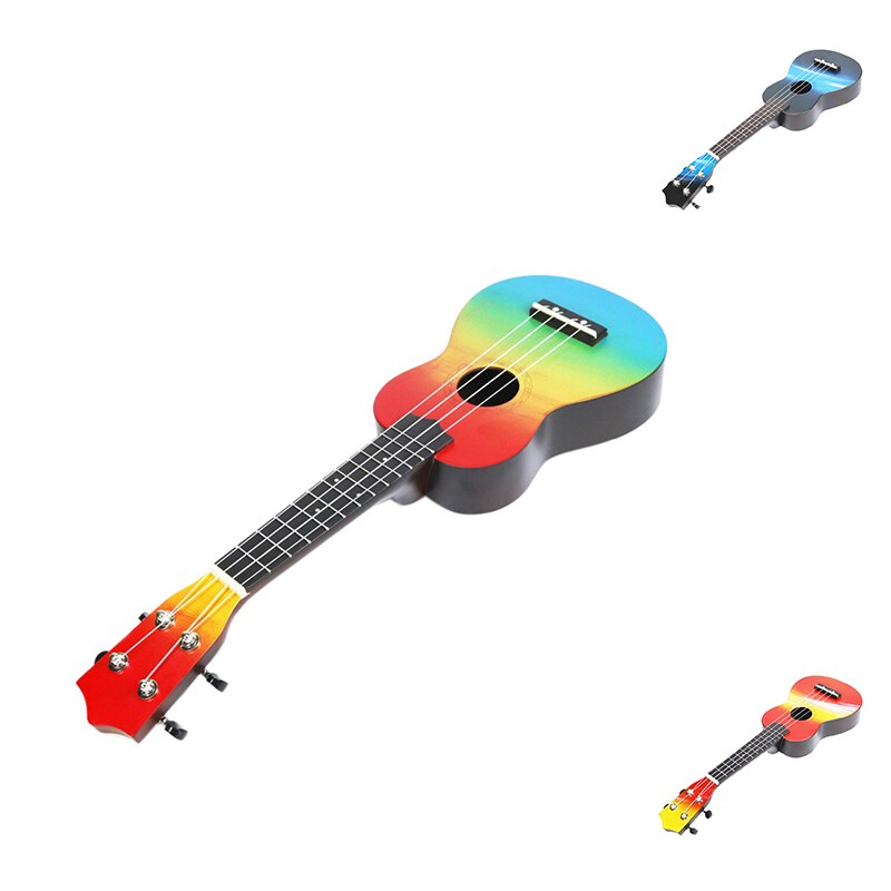 Ukelele handbeschilderd 21 ukelele sopraan 4 snaren uke bas snaarinstrument perfect voor beginners