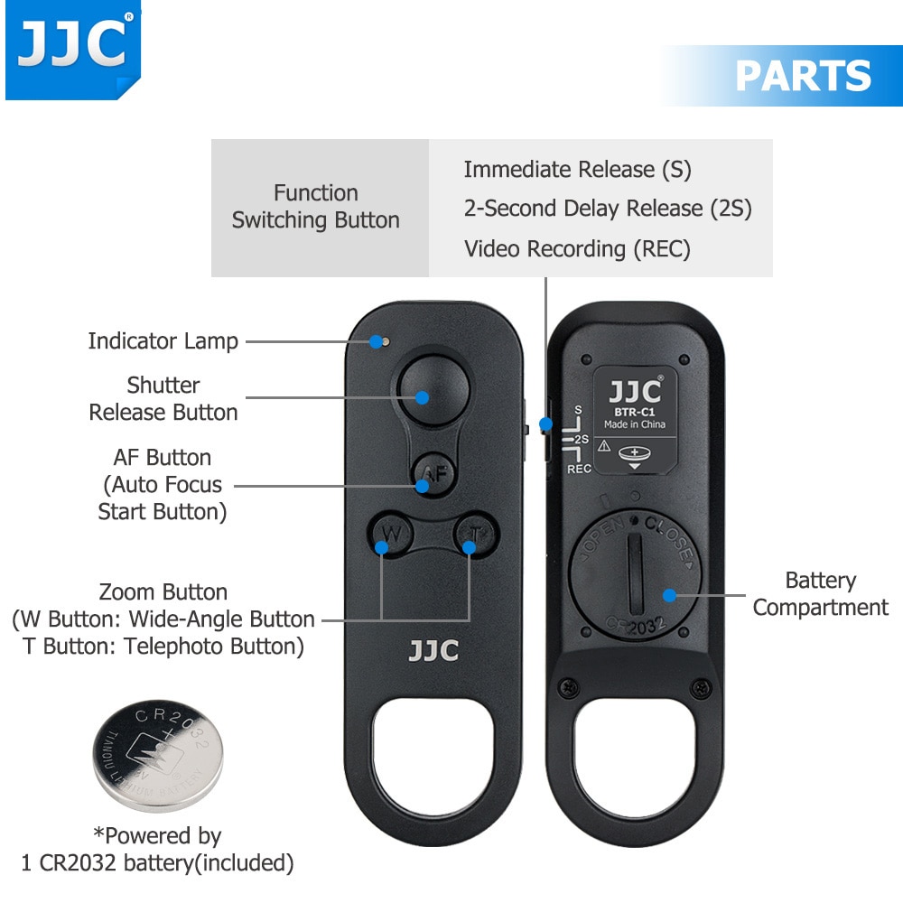 JJC-mando a distancia inalámbrico BR-E1, para Canon EOS R3 M50 Mark II 6D Mark II R5 R6 R RP R3 90D 77D 850D 200D II M200 M50