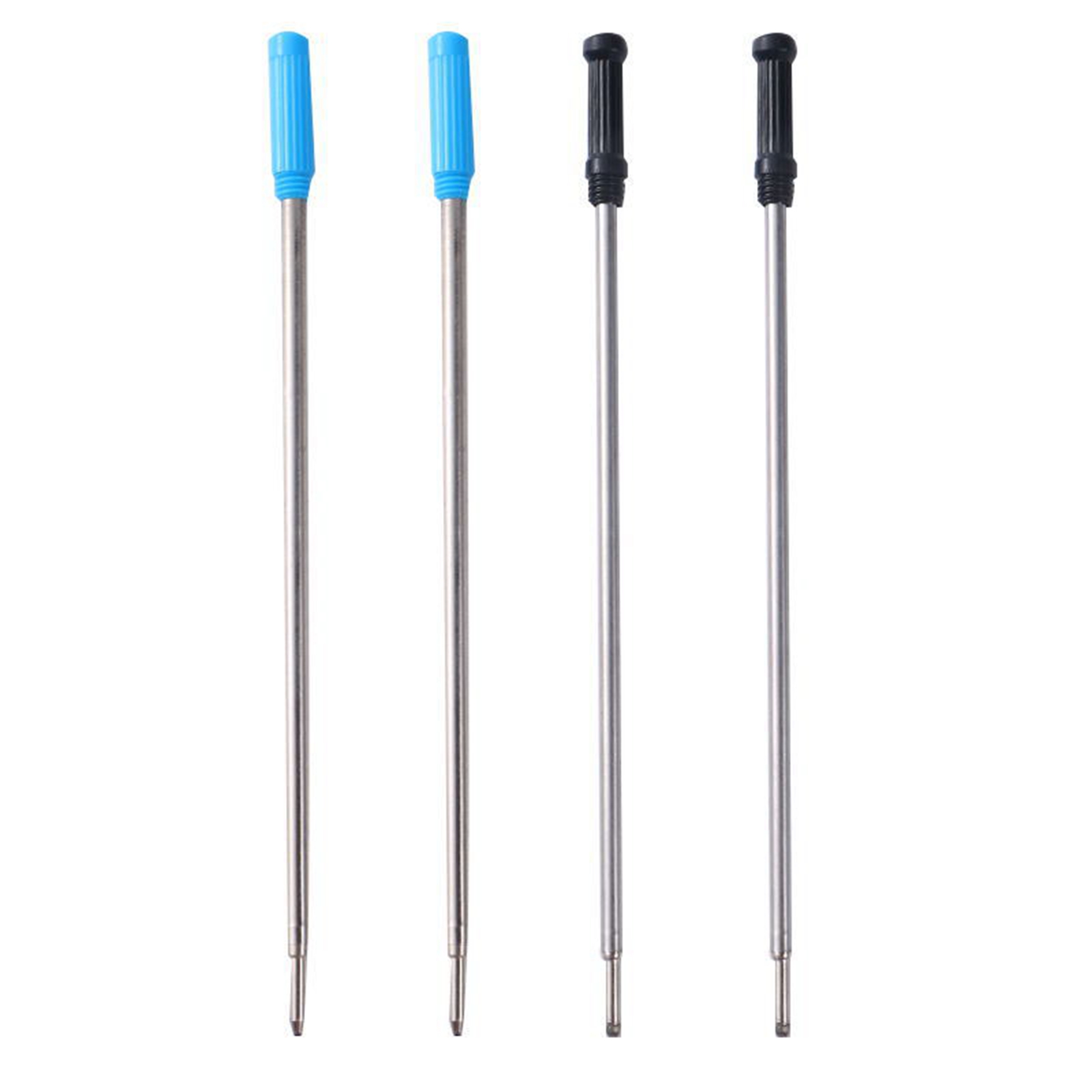 20 unids/set L: 4,5 en recambios de bolígrafo para bolígrafos cruzados punta media tinta azul negra material de oficina escolar papelería