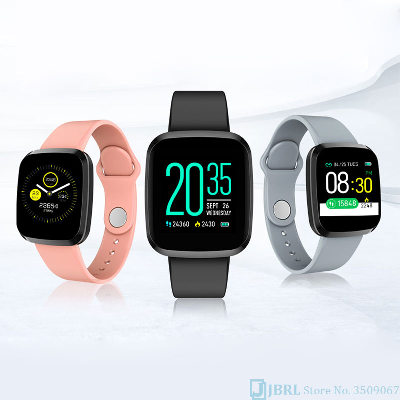 Nouvelle montre intelligente femmes hommes martwatch pour Android IOS électronique horloge intelligente Wach Fitness Tracker haut carré montre intelligente