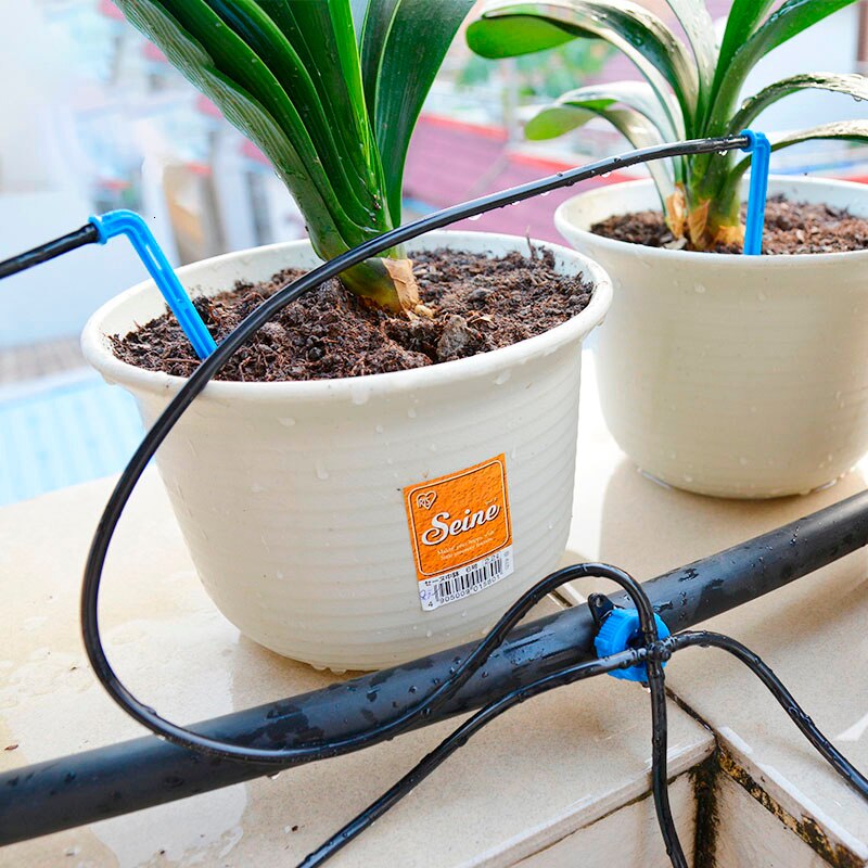 10m/20m/40m sets 4- manieren druppelpijl irrigatie zender druppelaar sproeier irrigatie bewateringssysteem potplanten bloemen