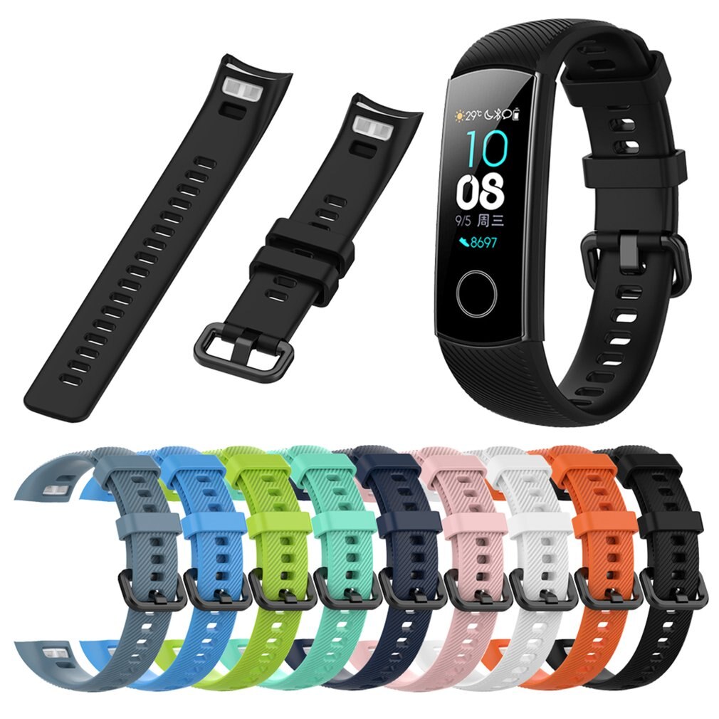 Silikon Bilek Cinturino Da Polso Per Huawei Honor Fascia 5 Standard Smart Wristband di Sport Del Sostituzione Del Braccialetto Cinturino Da Polso Cintura