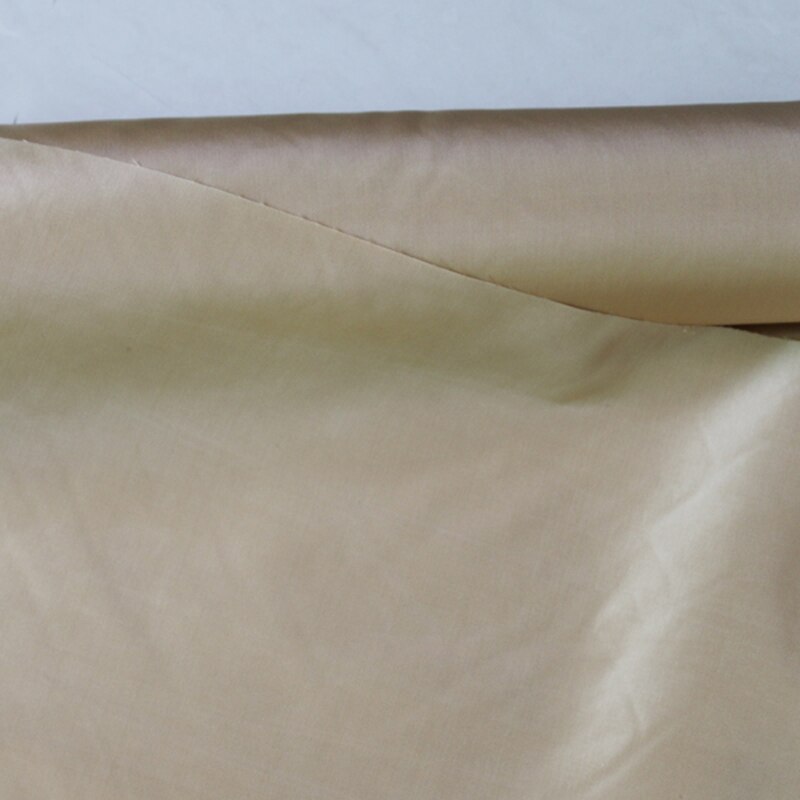 50cm*140cm Shaped Silk Wedding Dress Fabric Yarn Dyed Taffeta Champagne