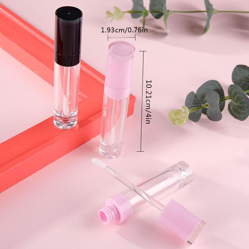 8ml abs lipgloss tubes lege plastic lippenbalsem tubes met staafje witte dop lip glaze container cosmetische verpakking