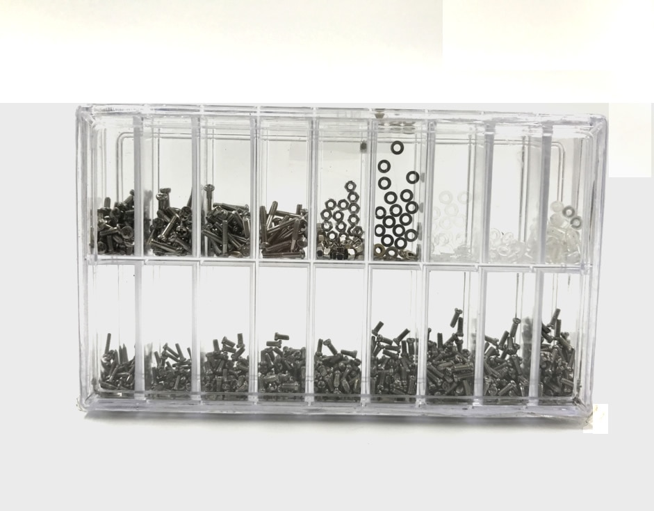 Universal 1000pcs Assorted Tiny Precision Screws Nut Watch Eyeglass Glasses Phone Tablet Repair