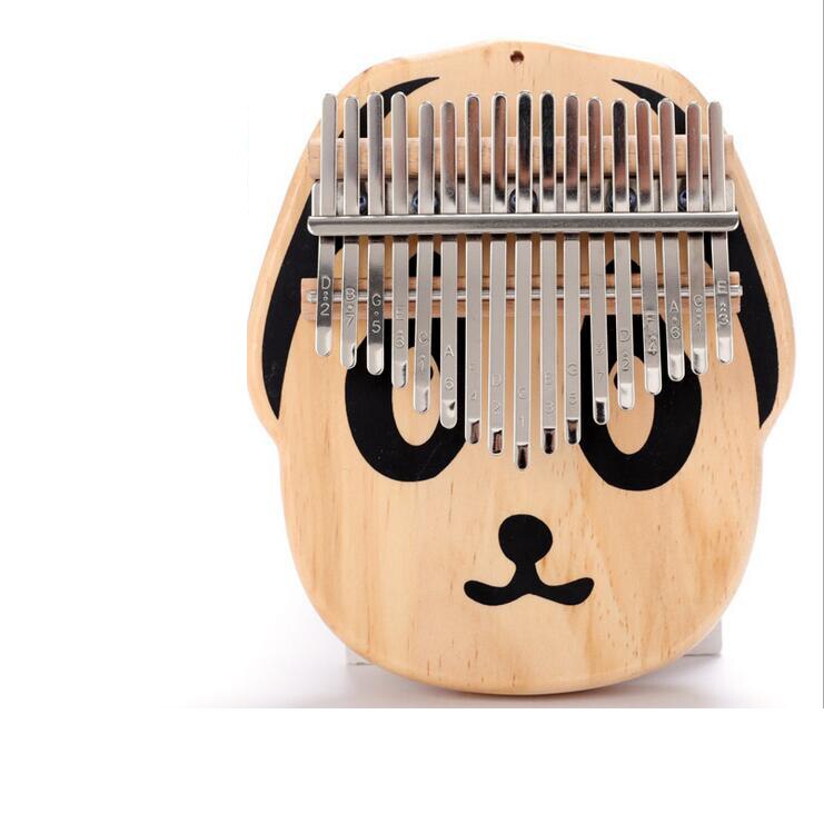 Kalimba-17 Keys Cartoons Thumb Piano, Perfect Christmas for Kids and Adult Ancient Mbira Finger Mbira Made with Solid Wood: Cute dog