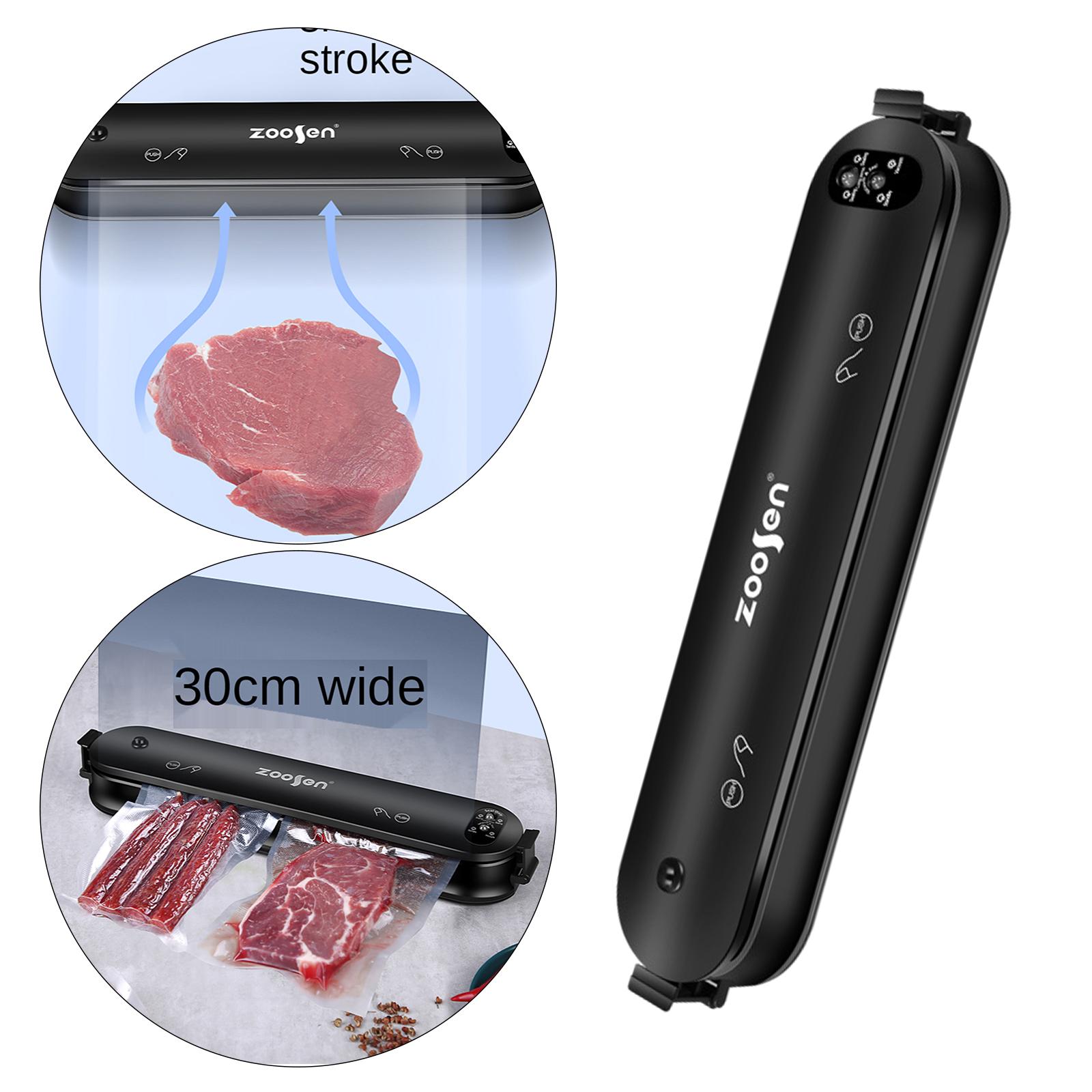 Voedsel Vacuüm Air Sealer Machine Keuken Gereedschap Draagbare Plug-Eu Black: Black