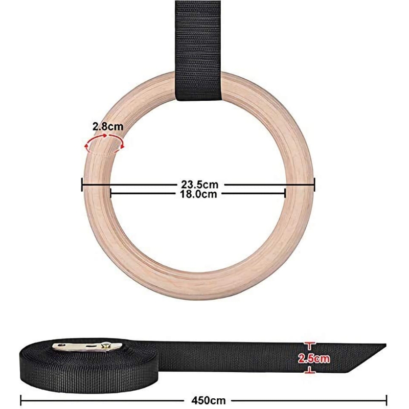 Wood Gym Rings, Wooden Gymnastic Rings, Fitness Rings, Exercise Rings, Gym Ring, Gymnast Rings, Gymnastics Rings