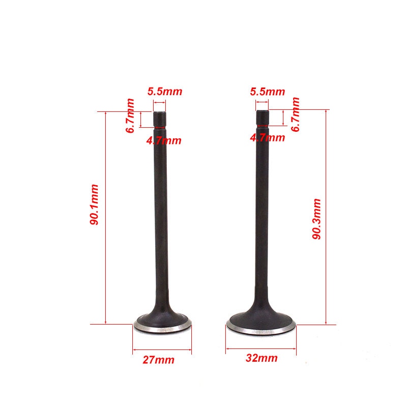 Motorfiets Motor Valve Intake Exhaust Stem Valve voor ZONGSHEN CG200 CG 200 TYAN TY 223 BOSUER Gaan Karren Crossmotor ATV Buggy