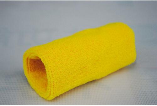 15cm basketball gym unisex sports cotton sweat with soft and comfortable wristband: Yellow