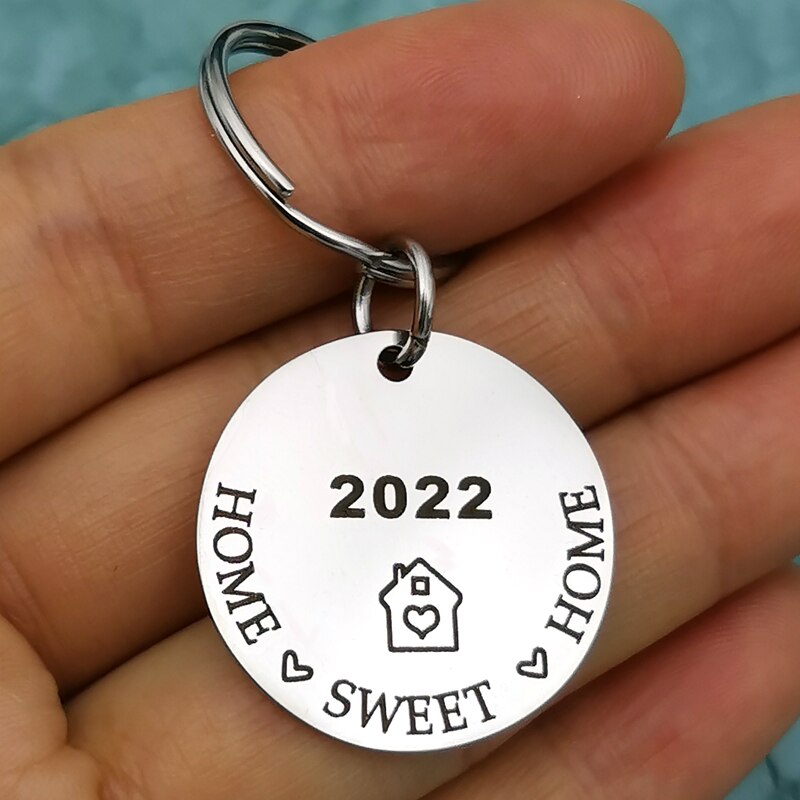 Home Keychain Memories Keyring Sweet Home Housewarming Realtor Closing House Keyring Moving In