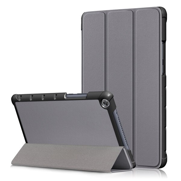 GLIGLE pokrowiec na Tablet do Huawei MediaPad M5 Lite 8 ( JDN2-AL00/JDN2-W09) pokrowiec ochronny na całe ciało + Led + dotykowy długopis: grey