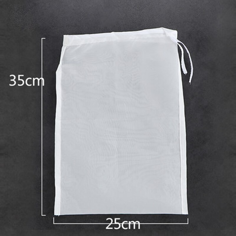Voedsel Nylon Filterzak Mesh 100/200/300 Scherm Mesh Thee Bier Melk Koffie Oliefilter Mesh Filter Mesh Keuken Stoffilterzak: 25x35 / 100 Mesh