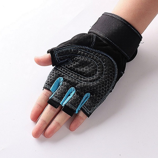 M-XL Gym Handschoenen Zwaargewicht Sport Oefening Gewichtheffen Handschoenen Body Building Training Sport Fitness Handschoenen: Sky Blue / M