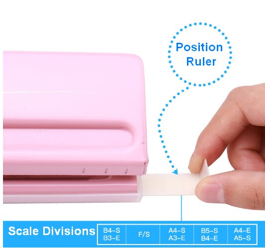 Metal Adjustable 6-Hole Punch for A5, Personal, Pocket Planner Inserts, 6 Sheet Capacity - 5.5mm Hole Diameter