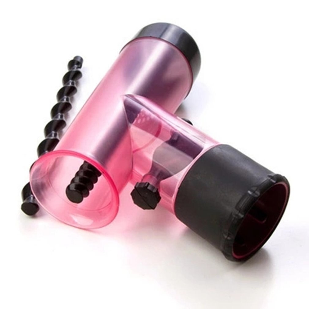 Difusor de secador de pelo de tamaño portátil para mujer, difusor de cabello mágico con giro de viento, de secado desmontable, rizador de rodillo, Herramienta de Peinado: pink