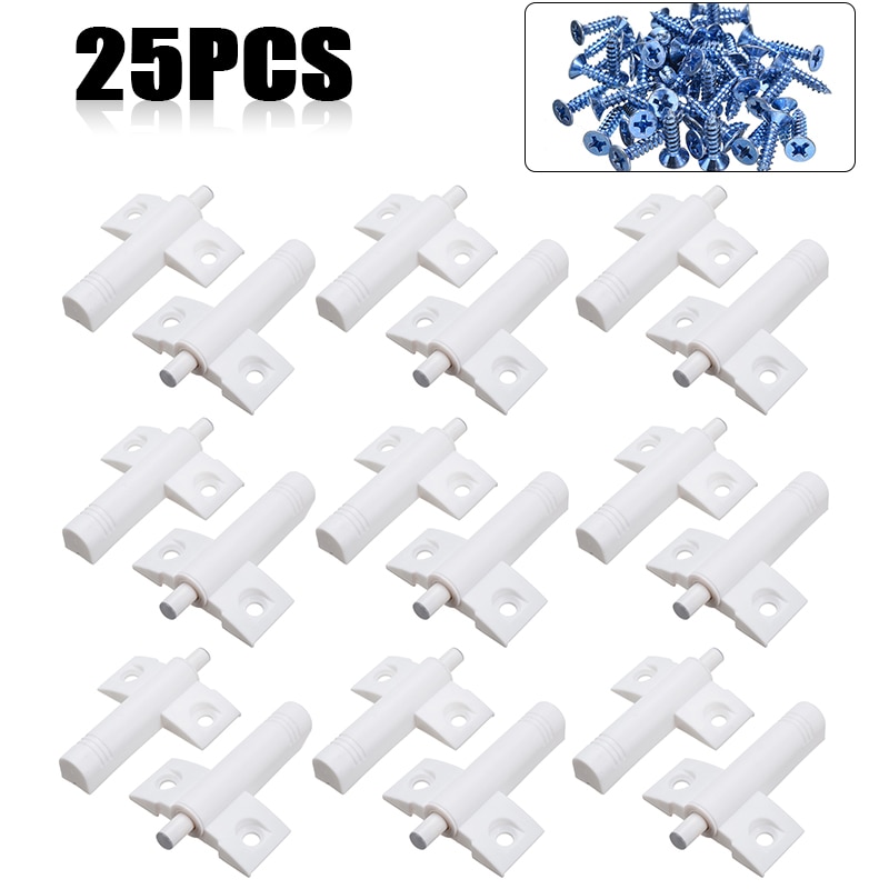 25pcs/lot Door Damper Butter Soft Quiet Close Kitchen Cabinet Door Drawer Closer Damper Buffers &amp; Screws