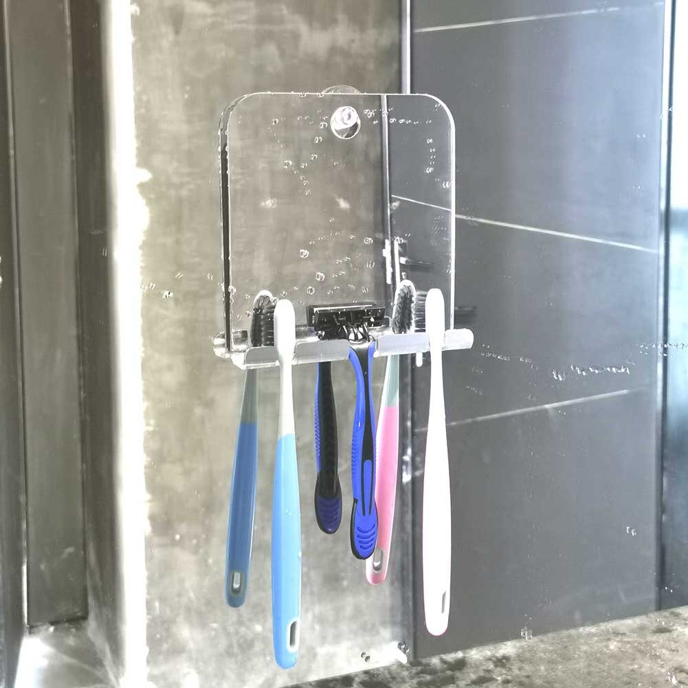 Klassisk uknuseligt badeværelse anti tåge brusebad spejl hængende barbering tåge fri spejl badeværelse tilbehør leverer dele