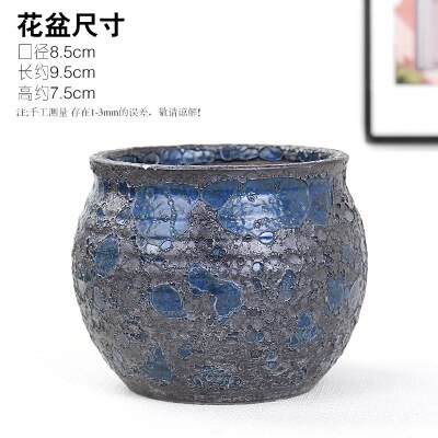 Ceramic Succulent Flower Pots Do Old Rust Stoneware Flower Pots Retro Breathable Perforated Kiln Variable Potted Plants: K
