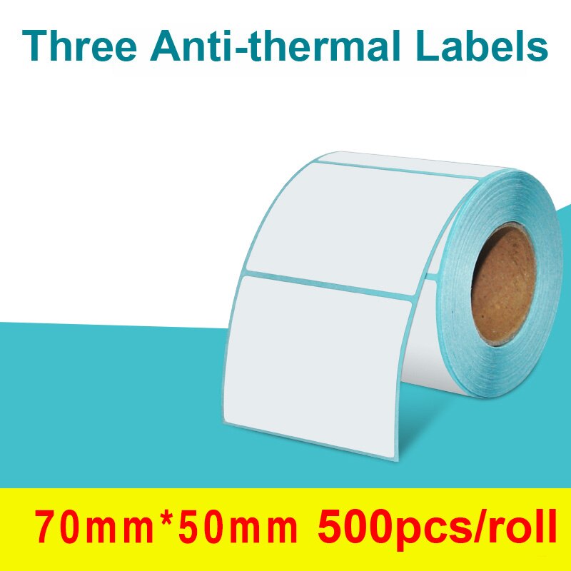 Lijm Thermische Label Sticker Direct Print Waterdichte Print Levert 70X50Mm Adres Labels: 70x50mm 500pcs