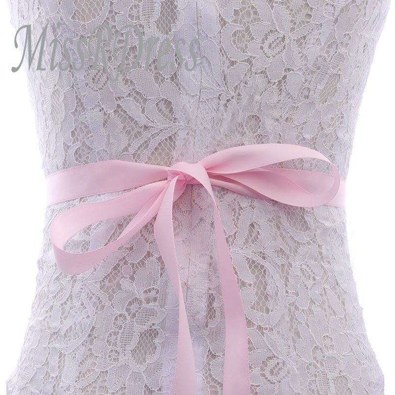 MissRDress dżetów pas ślubny Handmade perły ślubne pas złoty kryształ szarfa do sukni ślubnej dla Bridal akcesoria JK834: pink
