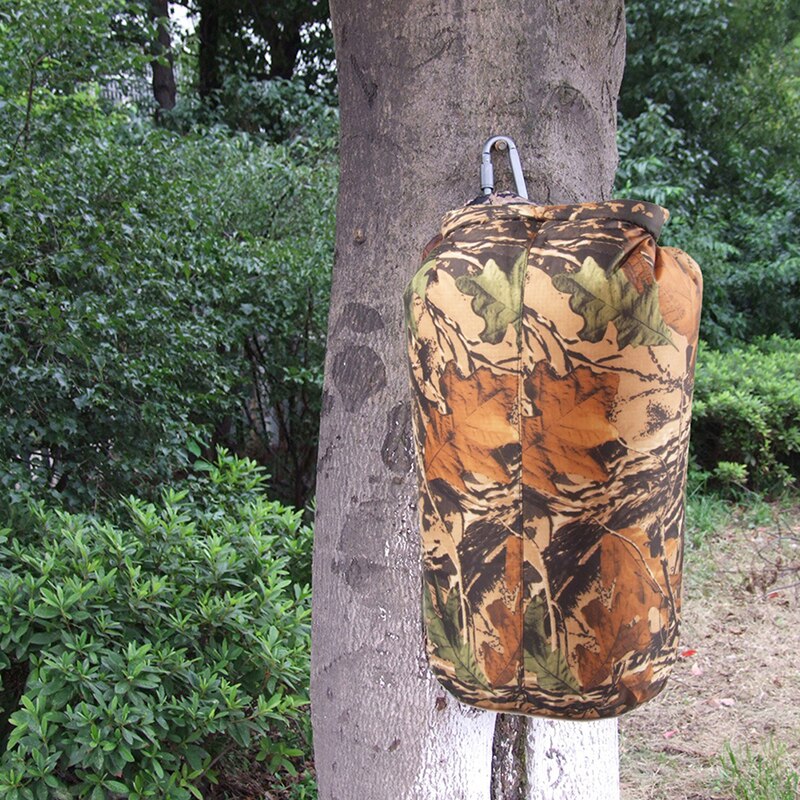 Portable 8L Camouflage Waterproof Bag Storage Dry Outdoor Canoe Kayak Rafting Camping Climbing Hike WaterBag