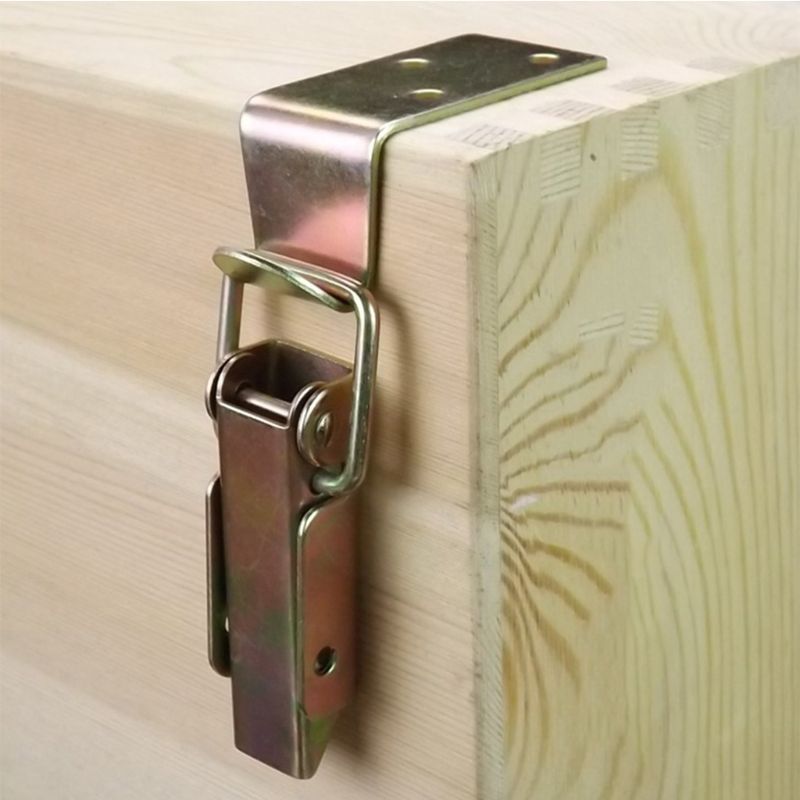 Houten Box Catch Sluiting Hasp Klink Slot Sieraden Doos Scharnieren Metalen Hasp Meubelen Hardware Accessoires
